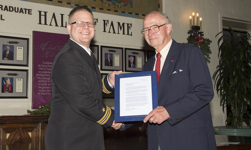 Communications Award Recipient Recognized by Former CJCS Mike Mullen