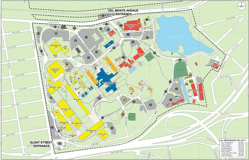 NPS Campus Map