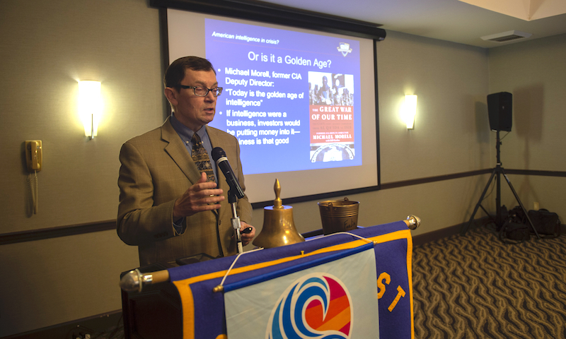 NPS Professor Updates Local Rotary on National Intel Challenges