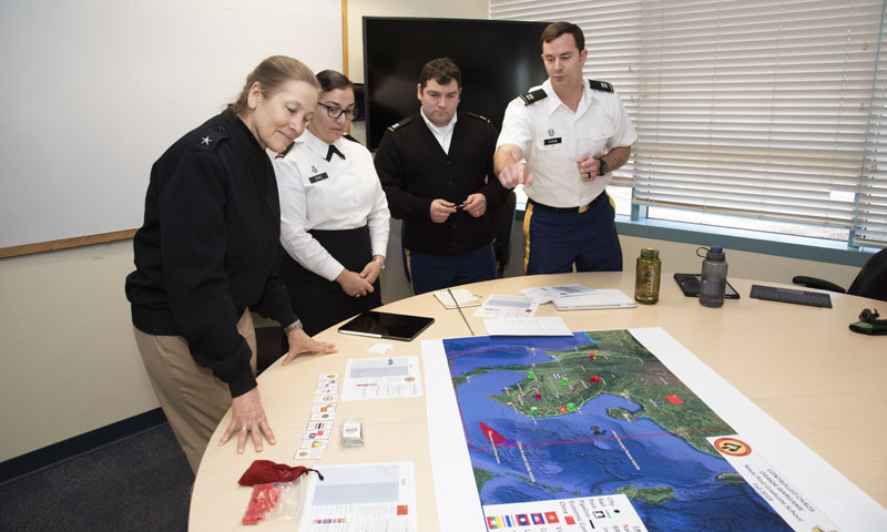 Naval War College President Explores NWC Monterey During Visit to NPS