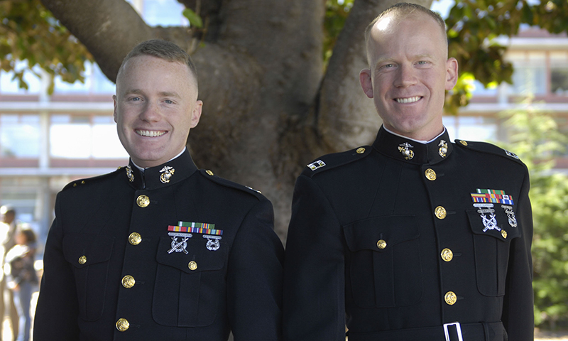 Marine Corps Brothers Graduate NPS With High Honors