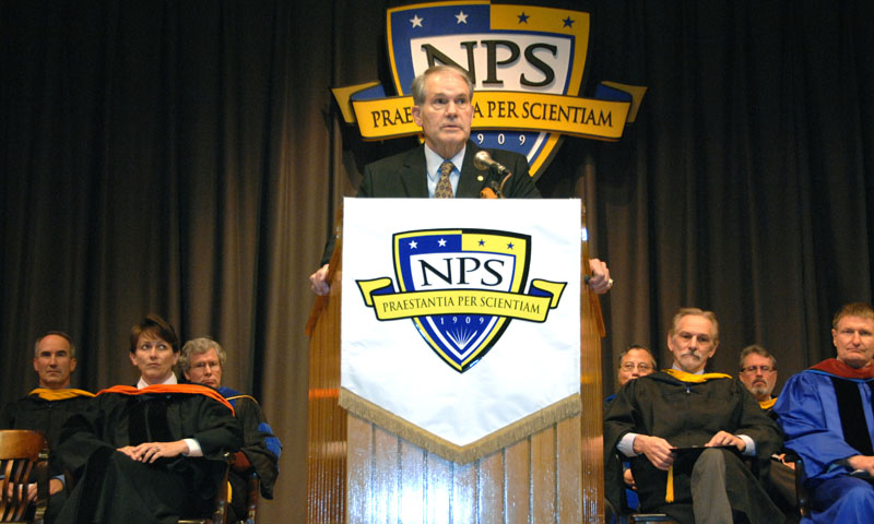Retired Army General, Former NPS Dean Challenges Fall Graduates