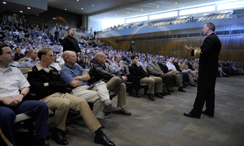 USSOCOM McRaven Honors Longtime NPS Professor During SGL